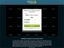 Tablet Screenshot of infielescolombia.com